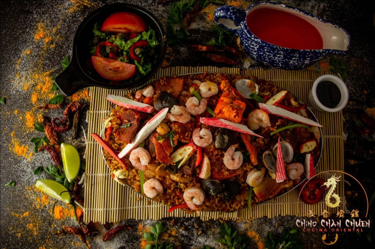 paella arroz a la paella